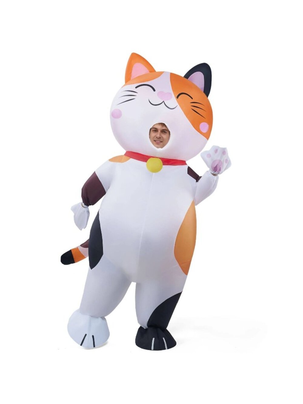 Spooktacular Creations Adult Inflatable Costume Calico Cat Halloween OS